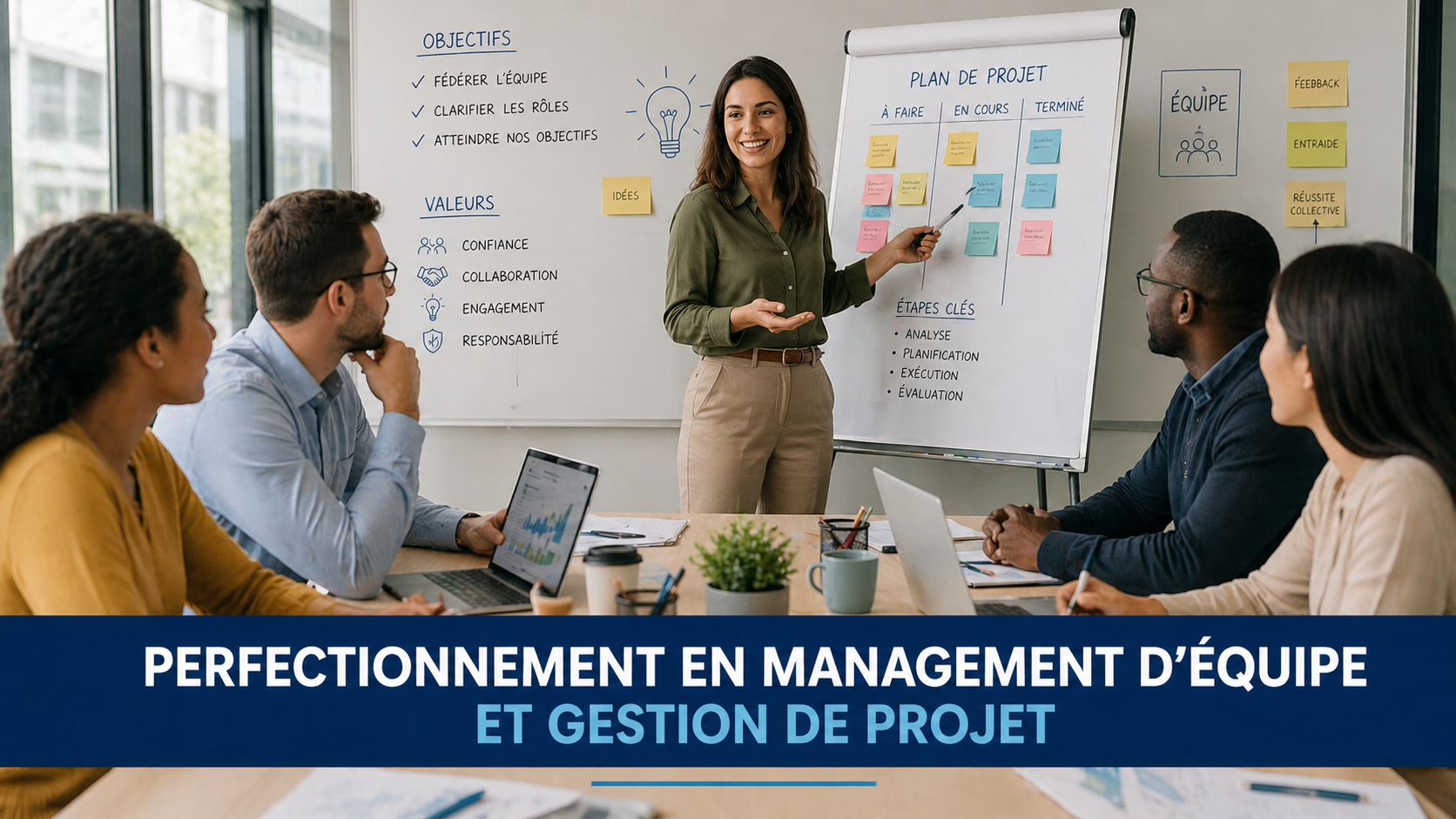 Perfectionnement en management d'équipe et gestion de projet